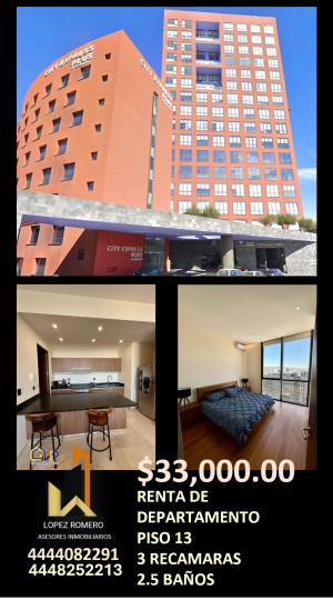 DEPARTAMENTO EN RENTA EN TORRE TANGENTE 52