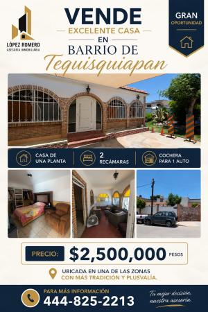 CASA PEQUEÑA DE UNA PLANTA EN VENTA EN ESQUINA
