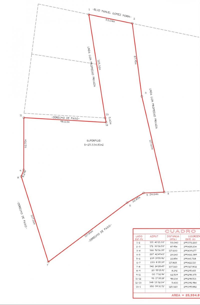 Venta de Terreno en MILPILLAS (2)