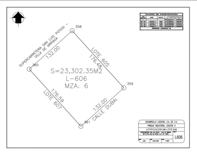 Venta de Terreno  en  en PARQUE LOGISTIK II 