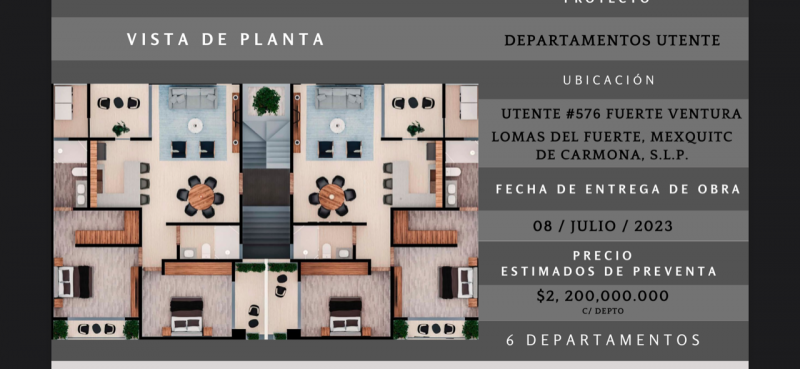 Venta de Departamento  en SAN LUIS POTOSI en FUERTE VENTURA