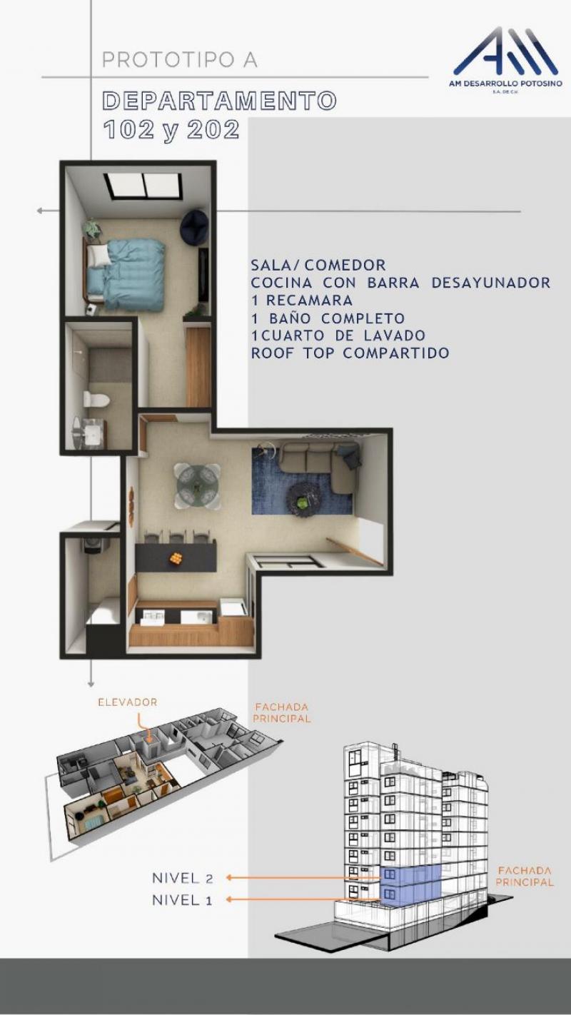 Venta de Departamento  en SAN LUIS POTOSI en LOMAS 1a SECCION