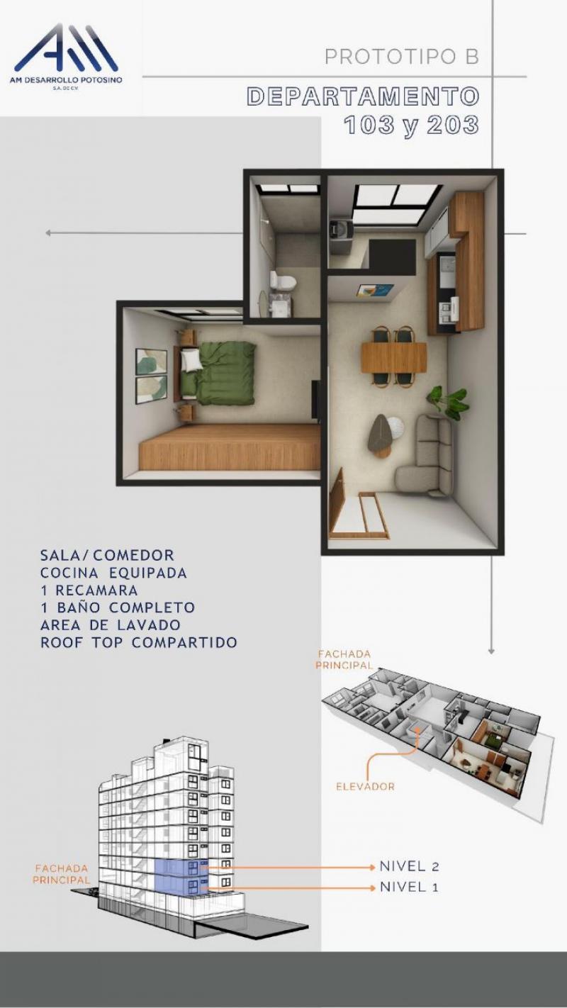 Venta de Departamento  en SAN LUIS POTOSI en LOMAS 1a SECCION