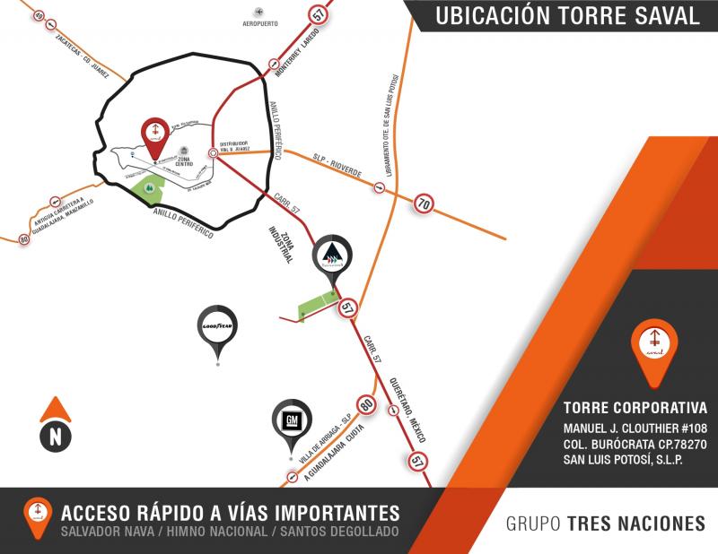 Renta de Oficina  en SAN LUIS POTOSI en CUAUHTEMOC