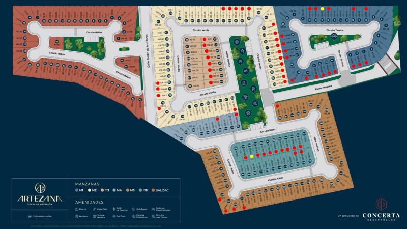 Venta de Terreno  en  en RESIDENCIAL ARTEZANA VILLA DE POZOS