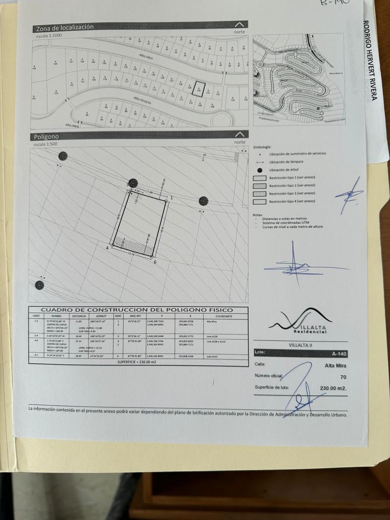 Venta de Terreno  en  en VILLALTA