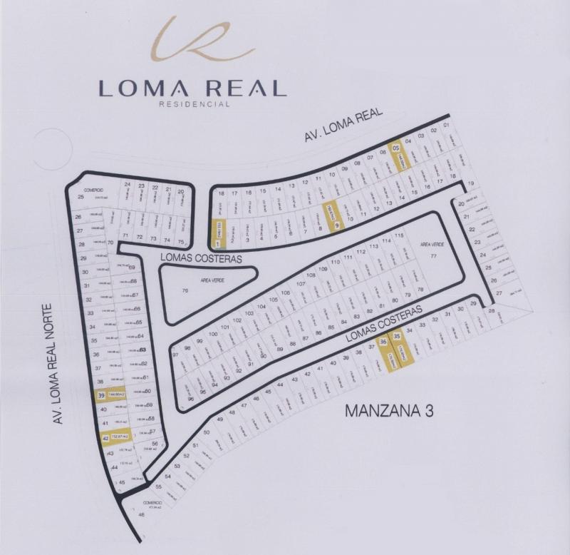 Venta de Terreno  en  en LOMA REAL RESIDENCIAL