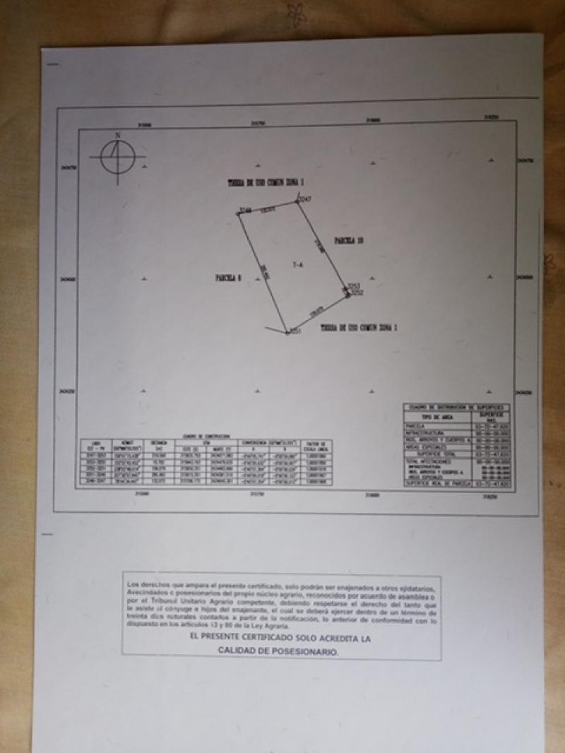 Venta de Terreno  en  en VILLA DE ZARAGOZA