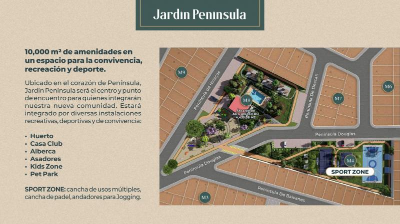 Venta de Terreno  en  en PENINSULA RESIDENCIAL