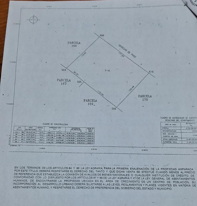 Venta de Terreno  en  en EJIDO EMILIANO ZAPATA