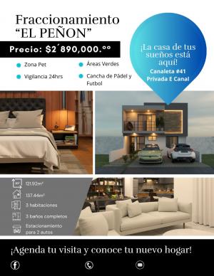 Venta de Casa en EL PEÑON