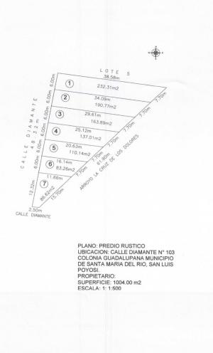 Venta de Terreno en SANTA MARIA DEL RIO