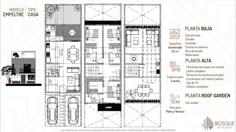 Venta de Casa  en  en BOSQUE DE OLIVO EL PUEBLITO