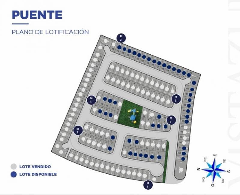 Venta de Terreno  en  en VISTAZUL RESIDENCIAL