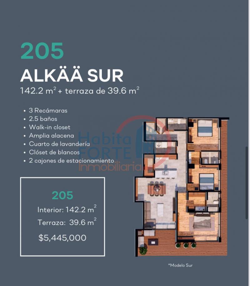 Venta de Departamento  en SAN LUIS POTOSI en PRIVADAS DEL PEDREGAL