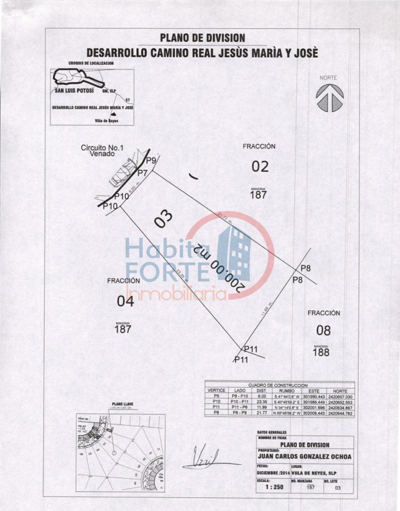 Venta de Terreno  en VILLA DE REYES en JESUS MARIA