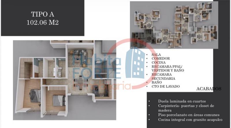 Venta de Departamento en SAN LUIS POTOSI, CUMBRES DE SAN LUIS