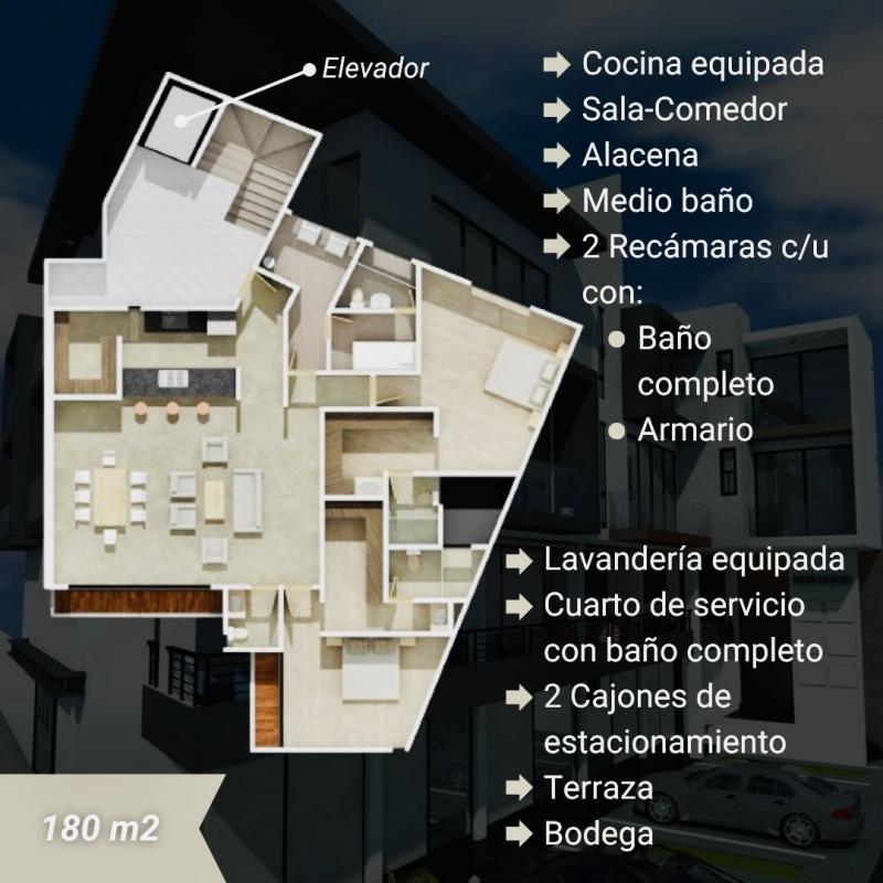 Venta de Departamento en SAN LUIS POTOSI, LOMAS 4a SECCION