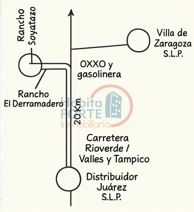 Venta de Rancho en SAN LUIS POTOSI, CARRETERA RIO VERDE