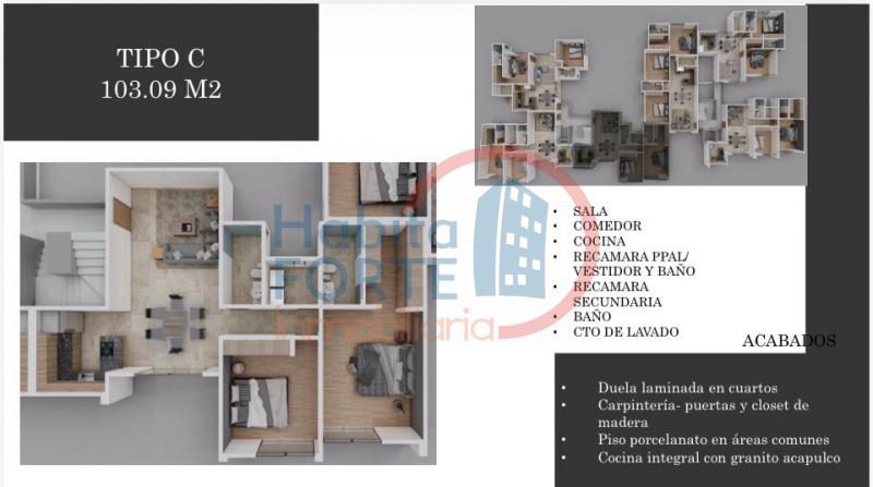 Venta de Departamento en SAN LUIS POTOSI, CUMBRES DE SAN LUIS