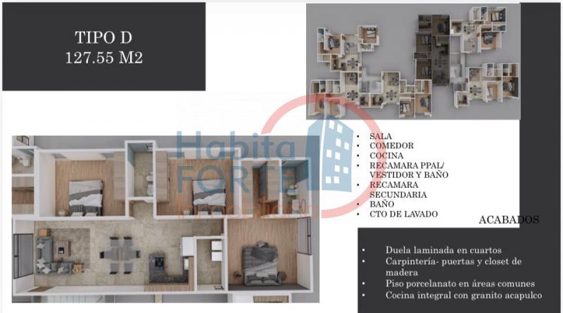 Venta de Departamento en SAN LUIS POTOSI, CUMBRES DE SAN LUIS