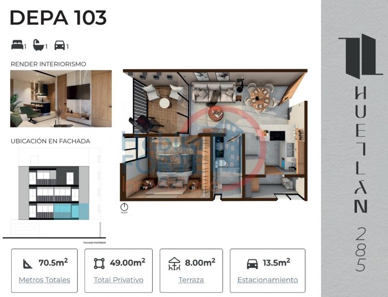 Venta de Departamento en SAN LUIS POTOSI, LOMAS 1a SECCION