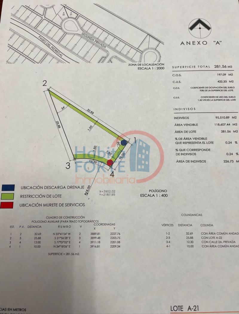 Venta de Terreno en SAN LUIS POTOSI, PEDREGAL
