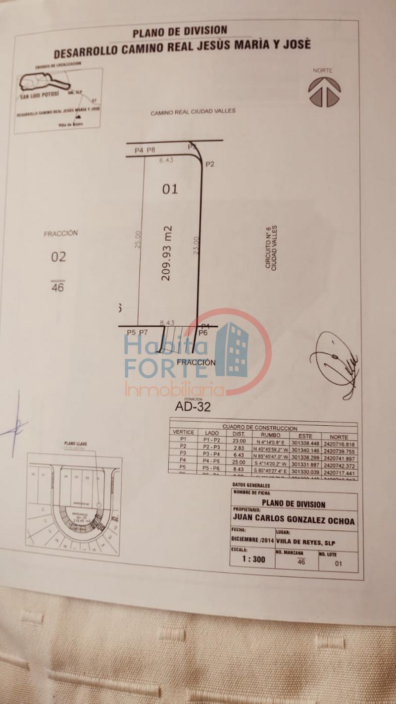 Venta de Terreno en , FRACCIONAMIENTO JESUS MARIA