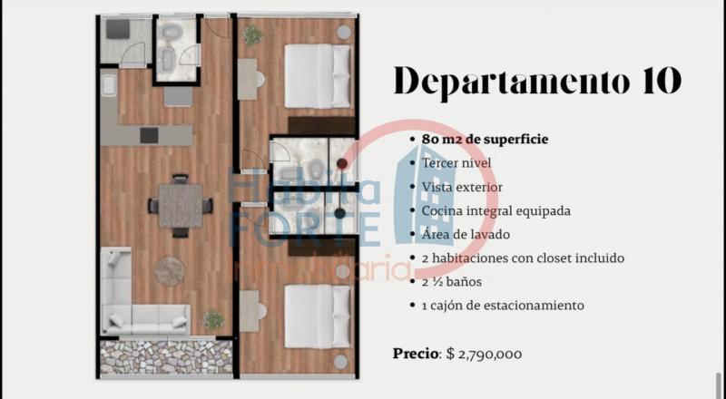 Venta de Departamento en SAN LUIS POTOSI, LOMAS 1a SECCION