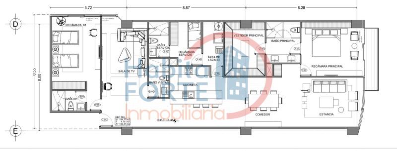 Renta de Departamento en , DESARROLLO DEL PEDREGAL