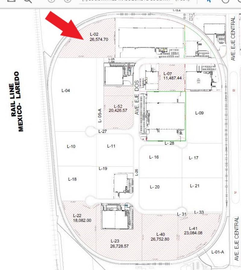 Venta de Terreno  en  en PARQUE LOGISTIK I